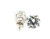  Diamond Stud Earrings Solitaire 3.28 Carat F VS2 Ideal Cut Lab Grown IGI Certified 3ct 4 Prong Screwback 14K White Gold 