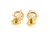 Diamond Stud Earrings 3 Carat D VS1 Round Ideal IGI Certified 3ct Martini 14K Yellow Gold