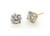  Diamond Stud Earrings Solitaire 3.26 Carat F VS1 Ideal Cut Lab Grown IGI Certified 3ct 4 Prong 14K Yellow Gold 