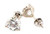  Diamond Stud Earrings Solitaire 3.26 Carat F VS1 Ideal Cut Lab Grown IGI Certified 3ct Martini Screwback 14K White Gold 