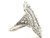  3 Stone Diamond Ring with Antique Single Cuts Genuine 1930's Art Deco Platinum 