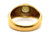  Retro Cat's Eye Ring 1 Carat Round Cabochon Original 1960s 18K Yellow Gold 