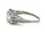  Art Deco 3 Stone Diamond Ring .80ct Antique Platinum Genuine 1920-1930 