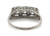  Art Deco 3 Stone Diamond Ring .80ct Antique Platinum Genuine 1920-1930 