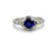  Art Deco Kashmir Sapphire Diamond Engagement Ring 1.30ct Original 1920-1930 Platinum 