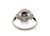  Art Deco Ruby Diamond Ring .50ct Platinum Antique Original 1920's Vintage 