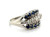  Art Deco Sapphire Diamond Cocktail Ring 1ct 14K Antique Original 1930's 1 Carat 
