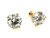 Diamond Stud Earrings Lab Grown 3 Carat G VS1 IGI Ideal Cut 3ct Martini Screwback 14K Yellow Gold