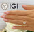  Diamond Engagement Ring 3 Carat RBC Solitaire F VS1 IGI Certified Ideal 3ct Lab Grown 14K Yellow Gold 