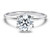  Diamond Engagement Ring 3 Carat RBC Solitaire F VS1 IGI Certified Ideal 3ct Lab Grown 14K White Gold 