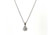  Diamond Pendant Necklace 3 Carat F VS1 Ideal Chain IGI 3 Prong 3ct 14K Lab Grown 14K White Gold 