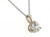 Diamond Pendant Necklace 3 Carat F VS1 Ideal Chain IGI 3 Prong 3ct 14K Lab Grown 14K White Gold 
