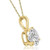  Diamond Pendant Necklace 3 Carat F VS1 deal Chain IGI 3 Prong 3ct 14K Lab Grown 14K Yellow Gold 