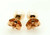  Pearl 14K Yellow Gold Stud Earrings 5mm 