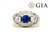  Art Deco Sapphire Diamond 3 Stone Ring Sri Lanka Mined 1.58ct GIA 1920s NOS 18K 