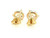 Diamond Stud Earrings 2.10 Carat D VS1 IGI Certified Lab Created Ideal 2ct Martini 14K Yellow  Gold