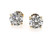 Diamond Stud Earrings 2.10 Carat D VS1 Certified Lab Created IGI Ideal 2ct 4 Prong 14K Yellow Gold