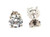  Diamond Stud Earrings 2.10 Carat D VS1 IGI Certified Lab Created Ideal 2ct 4 Prong 14K White Gold 