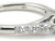 Sapphire Diamond Engagement Ring .85ct 18K White Gold Birthstone Brand New Caressa