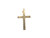 Art Deco Engraved Cross Pendant Necklace Yellow Gold Original 1930's-1940's