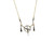 Georgian Briolette Diamond Pendant Necklace Mined Rose Cut .60ct 14K Original Early 1800's