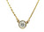Diamond Solitaire Pendant 1 Carat Mined Bezel Set RBC 14K Yellow Gold Chain 1ct