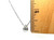 Diamond Solitaire Pendant 1 Carat Mined Bezel Set Antique Cut Pear 14K Gold Chain 1ct