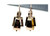 Victorian Enamel Dangle Earrings 14K Yellow Gold Original 1860's