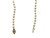 Pearl Diamond Necklace 5mm Pearl 16 Inch Pink/White Strand of Pearls Yellow Gold