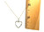 Diamond Heart Pendant Necklace Natural Mined .50ct Mother's Day Yellow Gold