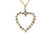 Diamond Heart Pendant Necklace Natural Mined .50ct Mother's Day Yellow Gold