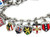 Vintage Danecraft Travel Enamel Charm Bracelet Sterling Silver Europe
