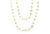 Pearl Necklace Double Strand of Pearls 8.5-9mm Pearls 14K Yellow Gold