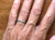 Art Deco Diamond Wedding Ring Band Mined .15ct Palladium Mecklenborg & Gerhardt 1945