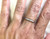 Art Deco Diamond Wedding Ring Anniversary Band .15ct Mined Platinum Original 1930's