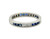 Art Deco Sapphire Diamond Eternity Band Wedding Ring 1.50ct Platinum 1940's