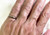 Art Deco Diamond Wedding Ring Anniversary Band Mined Platinum Original 1930's-1940's