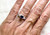  Art Deco Sapphire Diamond Engagement Ring 1.25ct Original 1930's Dinhofer Bros Platinum 