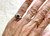 Art Deco Sapphire Diamond Engagement Ring .72ct Antique Platinum KSK 1947 