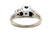  Art Deco Sapphire Diamond Engagement Ring .72ct Antique Platinum KSK 1947 