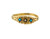  Victorian Pearl Turquoise Baby Ring Original 1880's Yellow Gold Ostby & Barton Co 