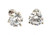  Diamond Stud Earrings 3 Carat Lab Grown D VS1 IGI Ideal Cut 3ct Screwback 14K White Gold 