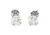 Diamond Stud Earrings 1 Carat 4 Prong 14K White Gold Screwback Mined 1ct