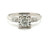  Art Deco Diamond Engagement Ring Mined .80ct Transitional Original 1940's-1950's Platinum 