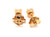 Diamond Stud Earrings 1/3ct Mined 4 Prong 14K Yellow Gold Pushback
