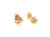Diamond Stud Earrings 1/3ct Mined 4 Prong 14K Yellow Gold Pushback