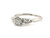 Art Deco Diamond Engagement Ring Mined 1/2 Carat Original 1947 Platinum .50ct