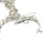Dolphin Enamel Charm Bracelet Sterling Silver Green and Turquoise Dolphins