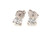 Brand New Diamond Stud Earrings Mined 1ct Round Brilliant Cut 14K White Gold Pushback