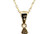  Diamond Cross Crucifix Pendant Necklace Mined .25ct Yellow Gold 